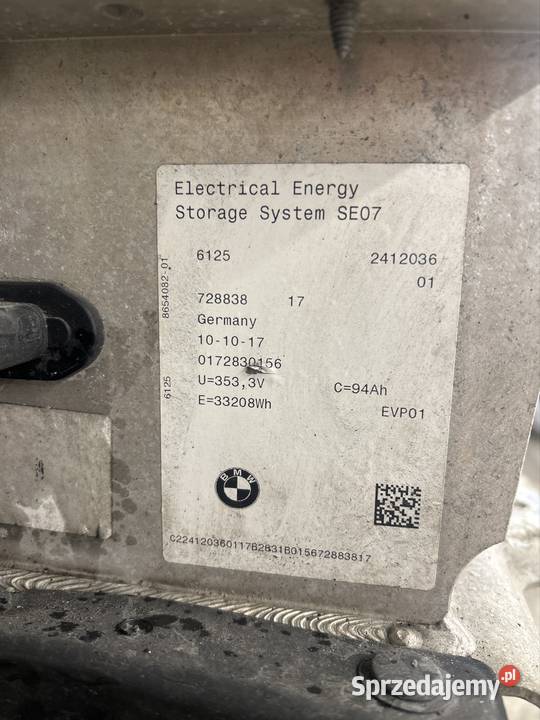 Bateria BMW i3 osobowe Czernikowo