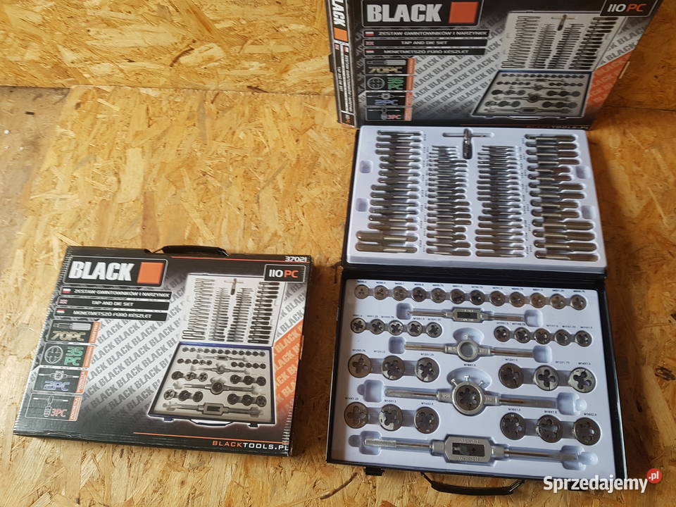 GWINTOWNIKI I NARZYNKI ZESTAW 110EL Black Głogowa