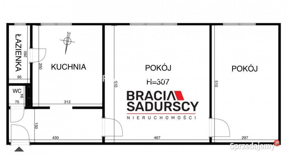 Mieszkanie Kraków Bosacka 59m2 2 pokojowe