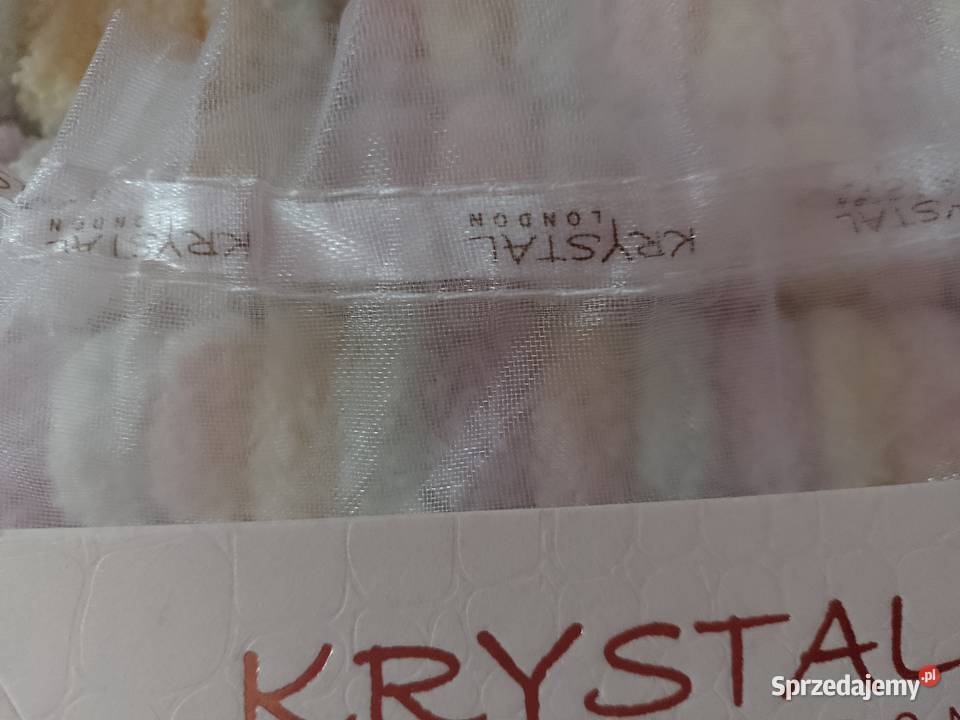 Wytworne Kolczyki ślubne z Londynu w etuiNOWE