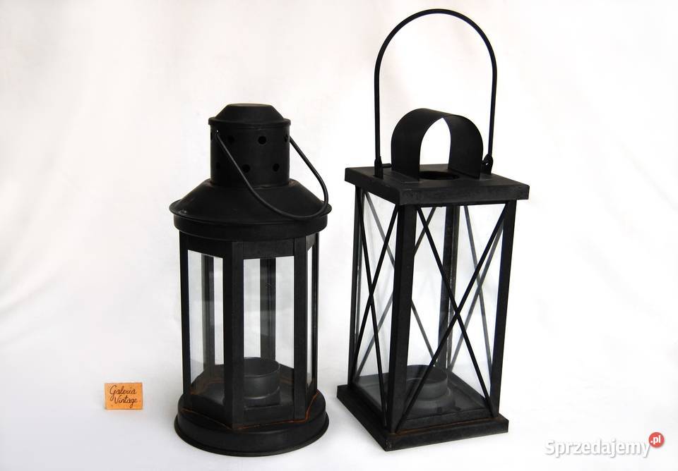 Latarnia lampion na tealigt świeczkę Westside czarny lubelskie Lublin sprzedam