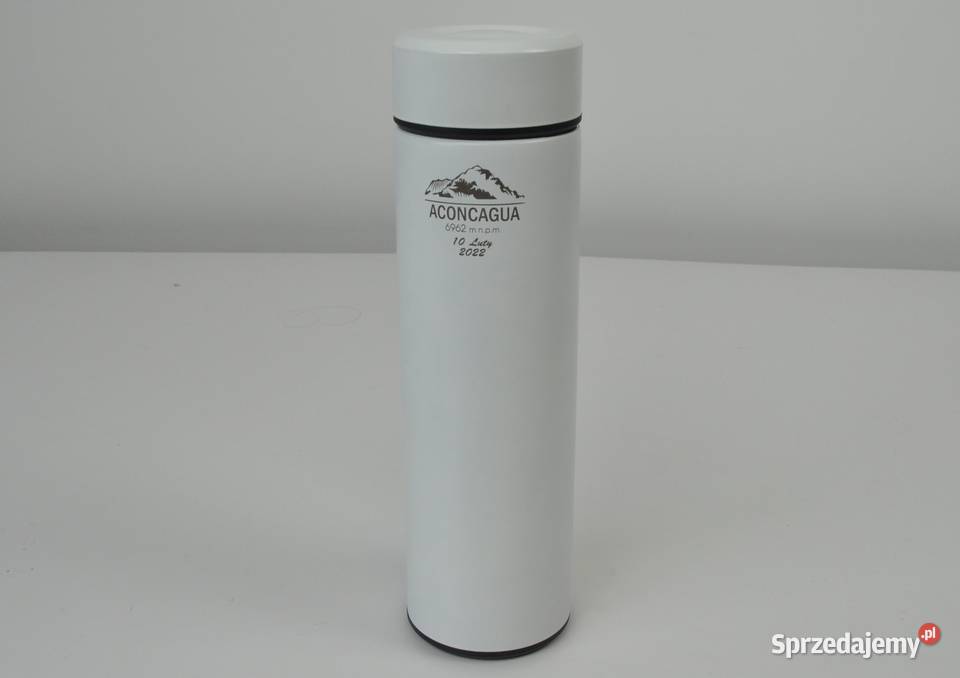 Termos 470 ml logo grawer BIAŁY 50 Leżajsk
