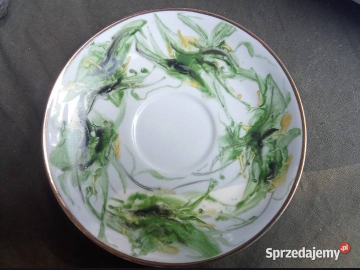 Filiżanka ze spodkiem spodeczkiem Ćmielów lata