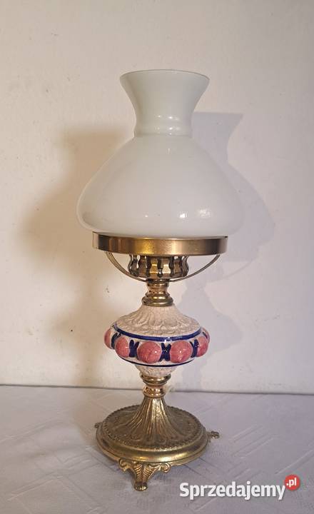 mała nocna porcelanowa lampka ze szklanym mazowieckie Warszawa
