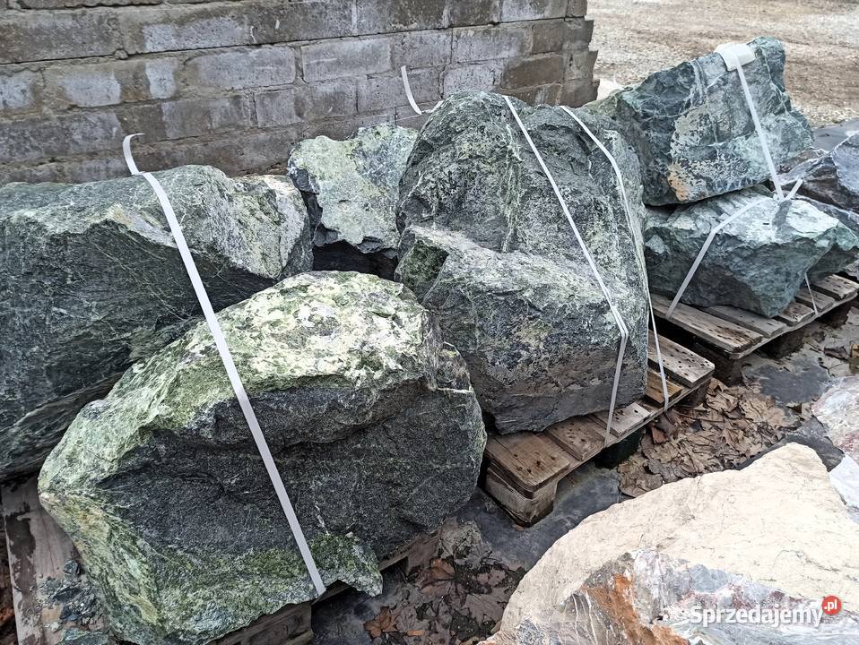 Głaz Zielony serpentynit Duże głazy Kamień Oświęcim sprzedam