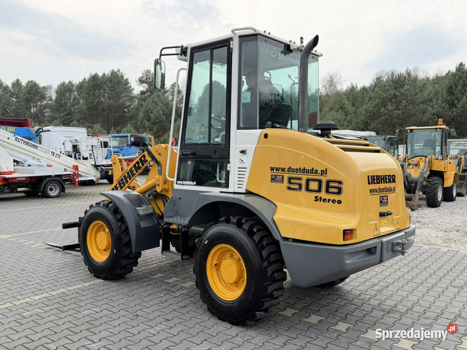 mała kołowa Liebherr L 506 STEREO Szybkozłącze Koparko ładowarki Widełki