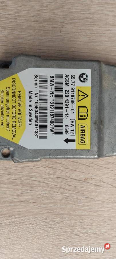 Moduł sterownik Airbag BMW 5 E60 E61 LCI LIFT zachodniopomorskie Szczecin