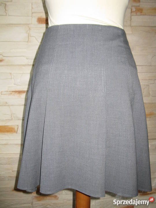 ELEGANCKA SZARA SPÓDNICA ORSAY 36 ROZKLOSZOWANA szary/srebrny