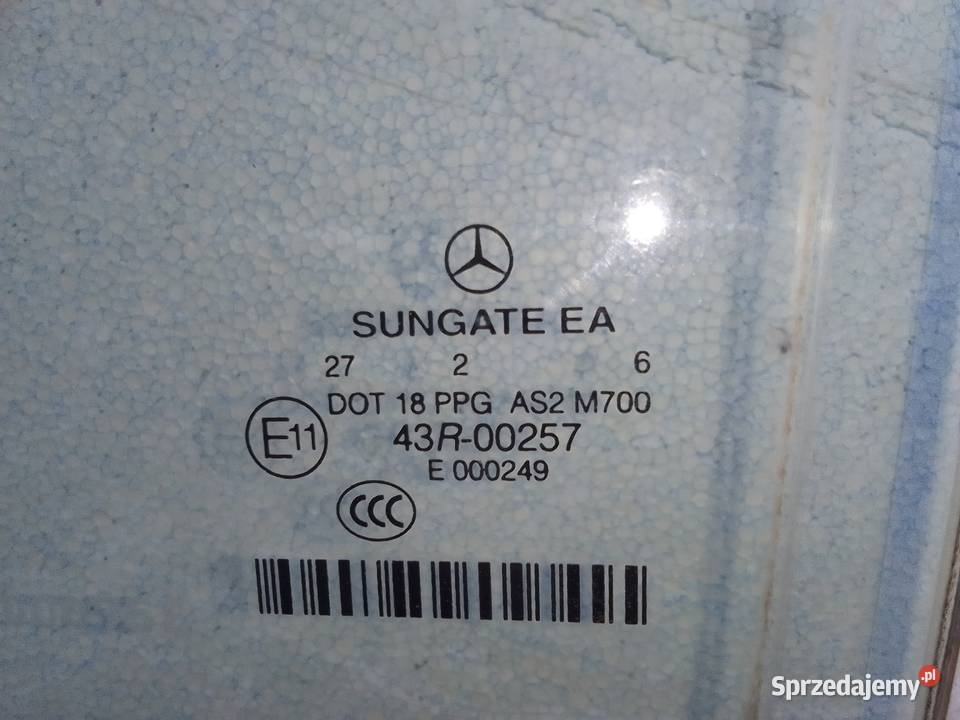 Szyba lewy tył Sungate long Mercedes w221 osobowe małopolskie Tarnów sprzedam
