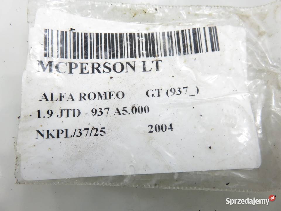 AMORTYZATOR LEWY TYLNY ALFA ROMEO GT 19 JTD