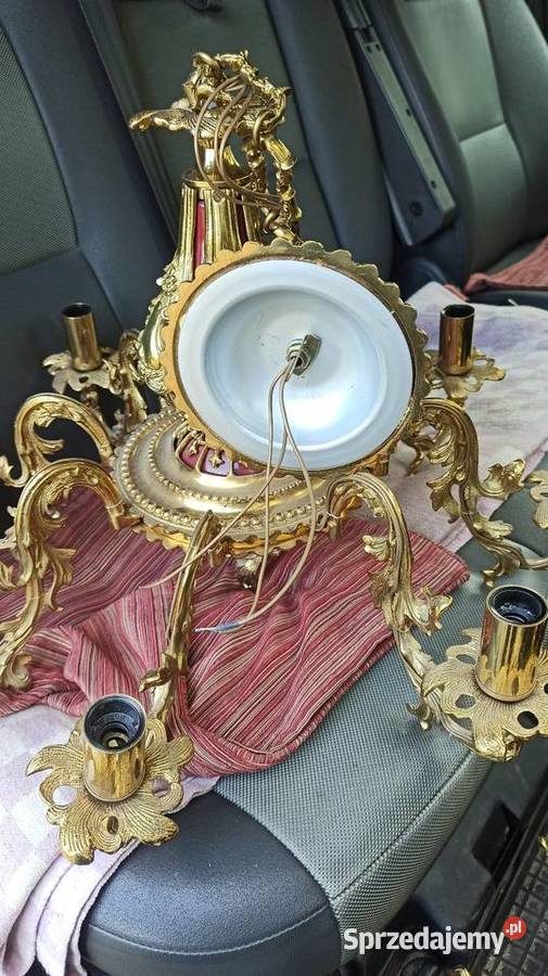 Żyrandol PRL MosiężnyNie uzywany Warszawa