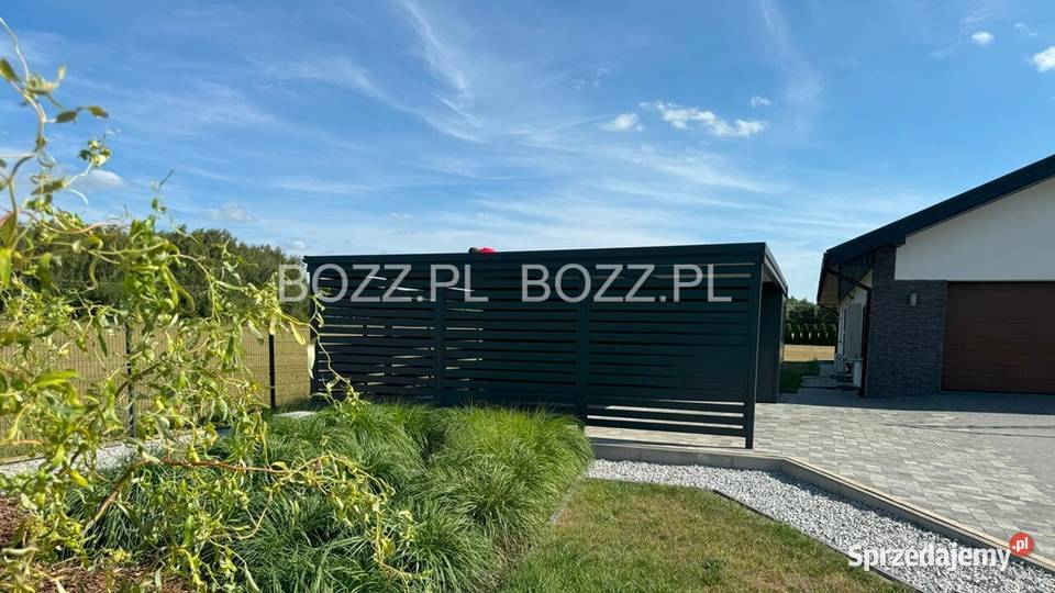 Wiata garażowa na 2 samochodu z pomieszczeniem Katowice