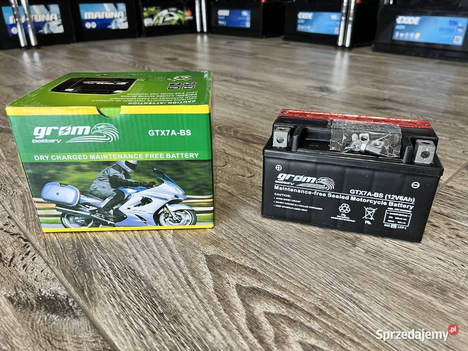 Akumulator motocyklowy GROM GTX7ABS YTX7ABS 12V Rzeszów