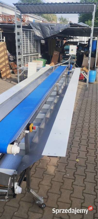 Taśmociąg do kapusty z przenośnikiem do odbioru nieuszkodzony