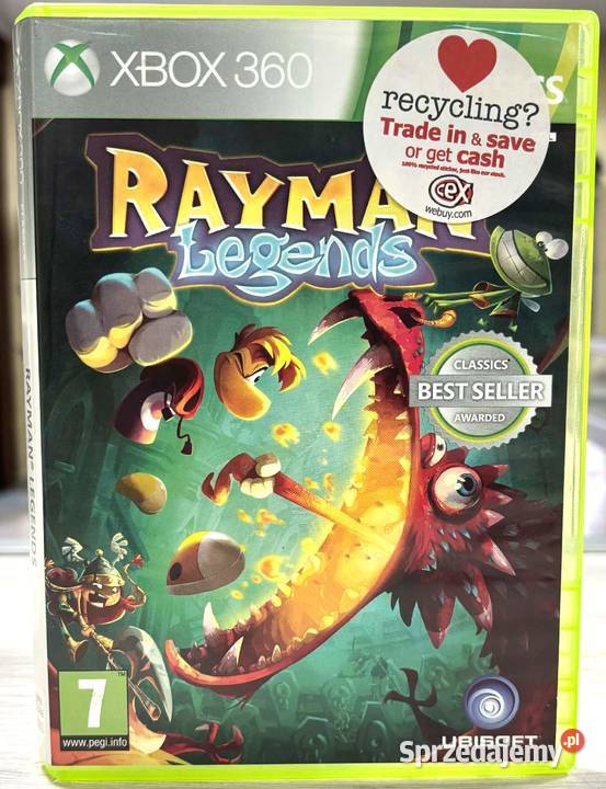Xbox 360 Rayman Legends Elbląg sprzedam