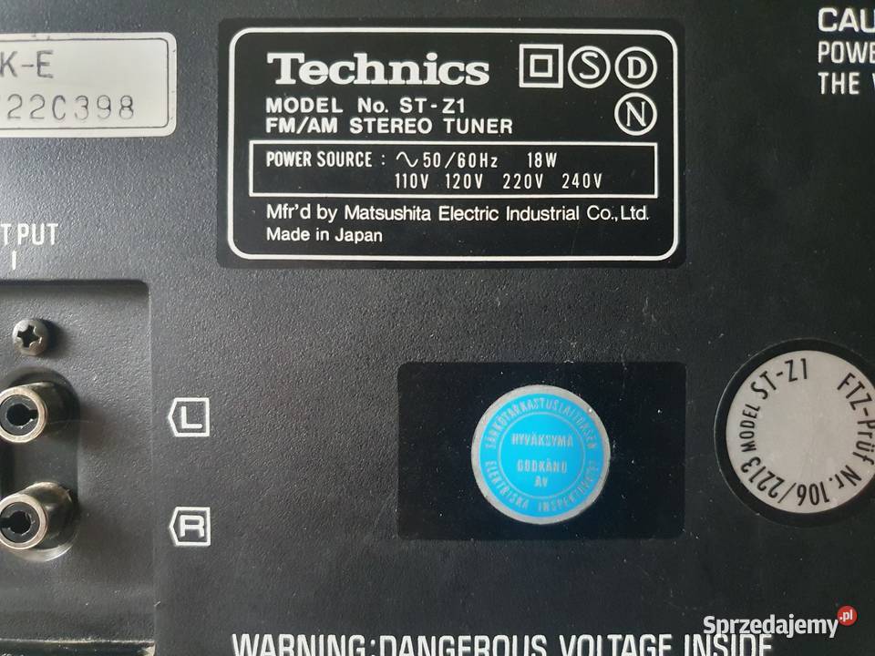 Wieża stereo Technics SUZ2 STZ1 JAPAN pomorskie Solnica