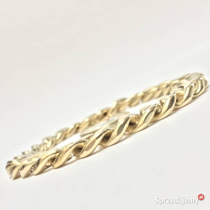 Złota BRANSOLETKA damska 14K masywna PANCERKA 20 mazowieckie Warszawa sprzedam