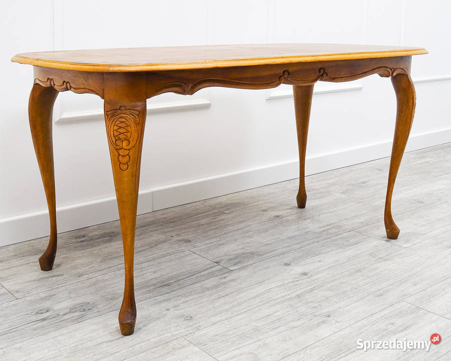 Drewniana ŁAWA w stylu Ludwik STOLIK kawowy Ława