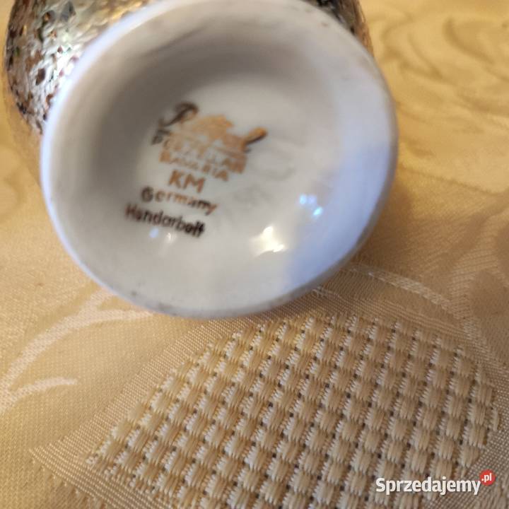 Złoty dzbanuszek porcelana Royal Bavaria zamek dolnośląskie sprzedam