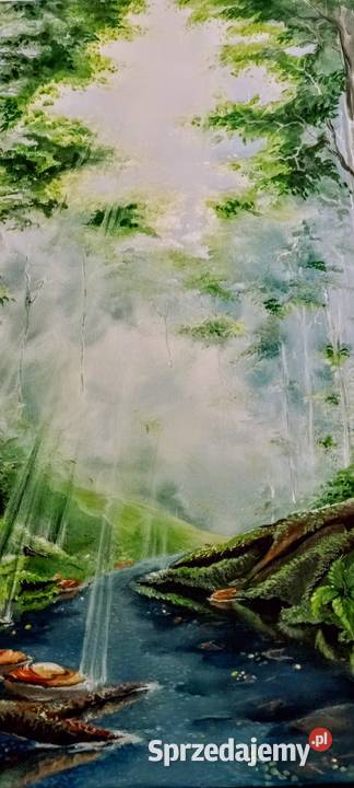 Obraz ręcznie malowany Łódź