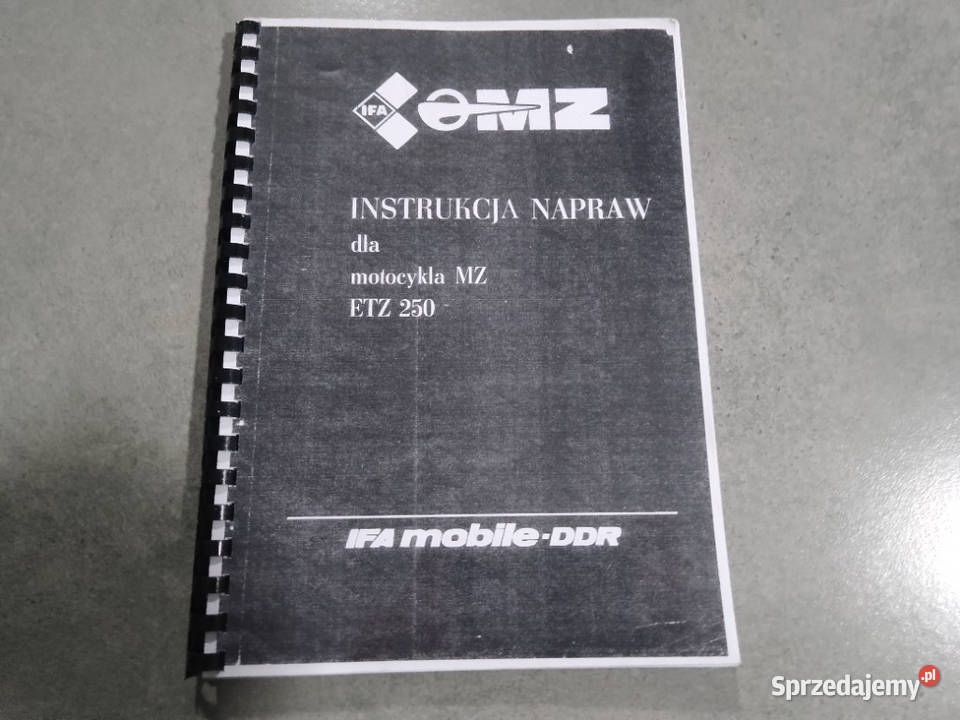 IFA MZ ETZ 250 Instrukcja Napraw ASO 1986 Pozostałe Łódź