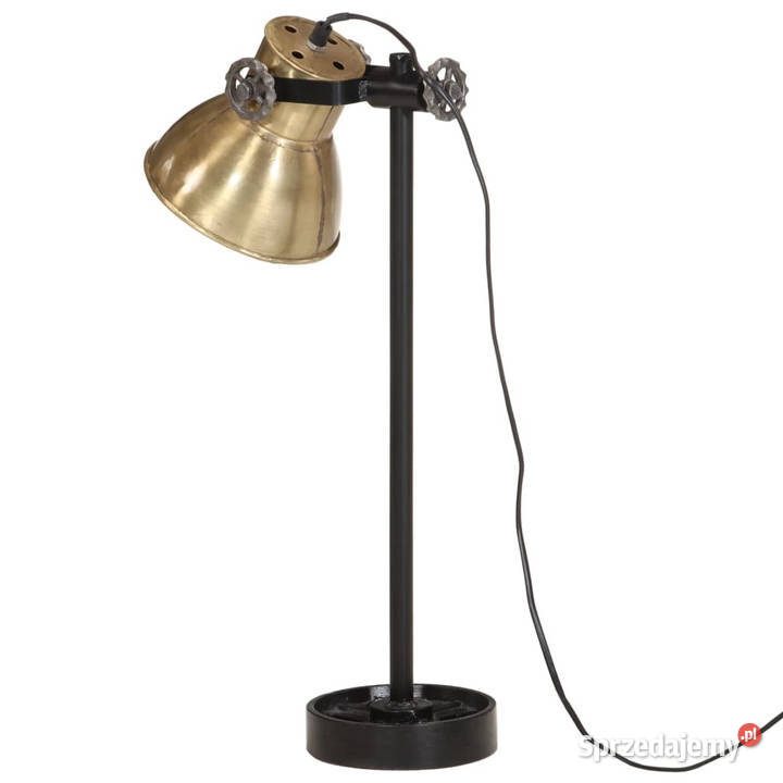 Lampa stołowa 25 W antyczny mosiądz 15x15x55 E27