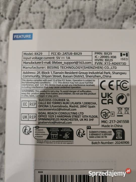 Słuchawki bezprzewodowe douszne bx29 Rzeszów sprzedam