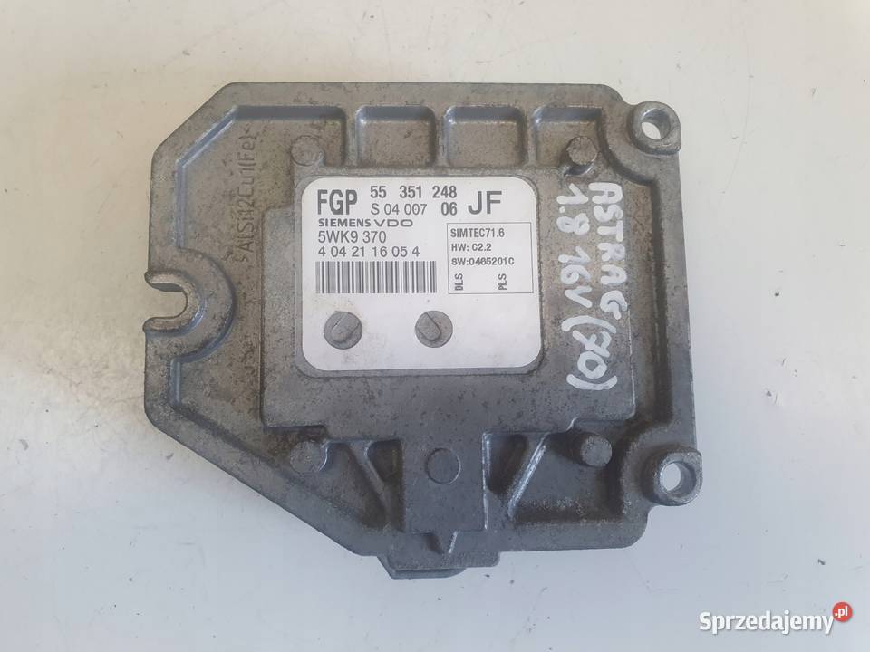 Opel Astra III H 18 16V STEROWNIK SILNIKA Rudka sprzedam