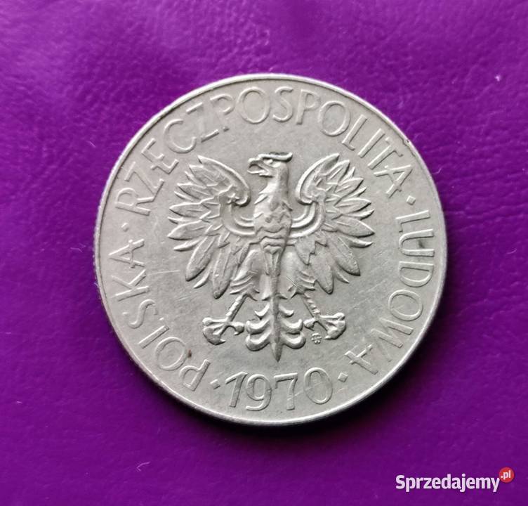 Moneta PRLu 10 ZŁOTYCH 1970 KOŚCIUSZKO Ładna 2 Pruszków