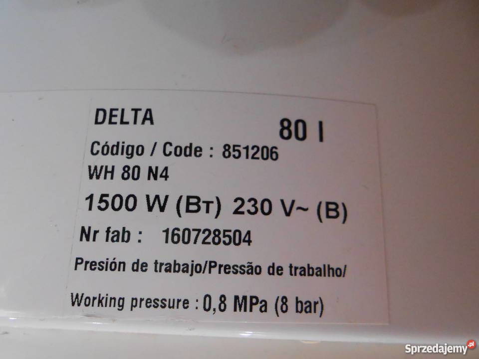 Bojler DELTA 80L Katowice