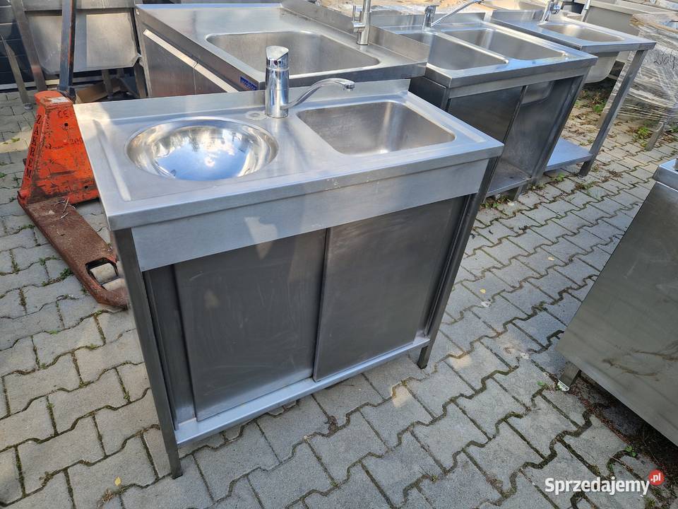Zlew Gastronomiczny 2 Komorowy Drzwi Suwane wielkopolskie sprzedam