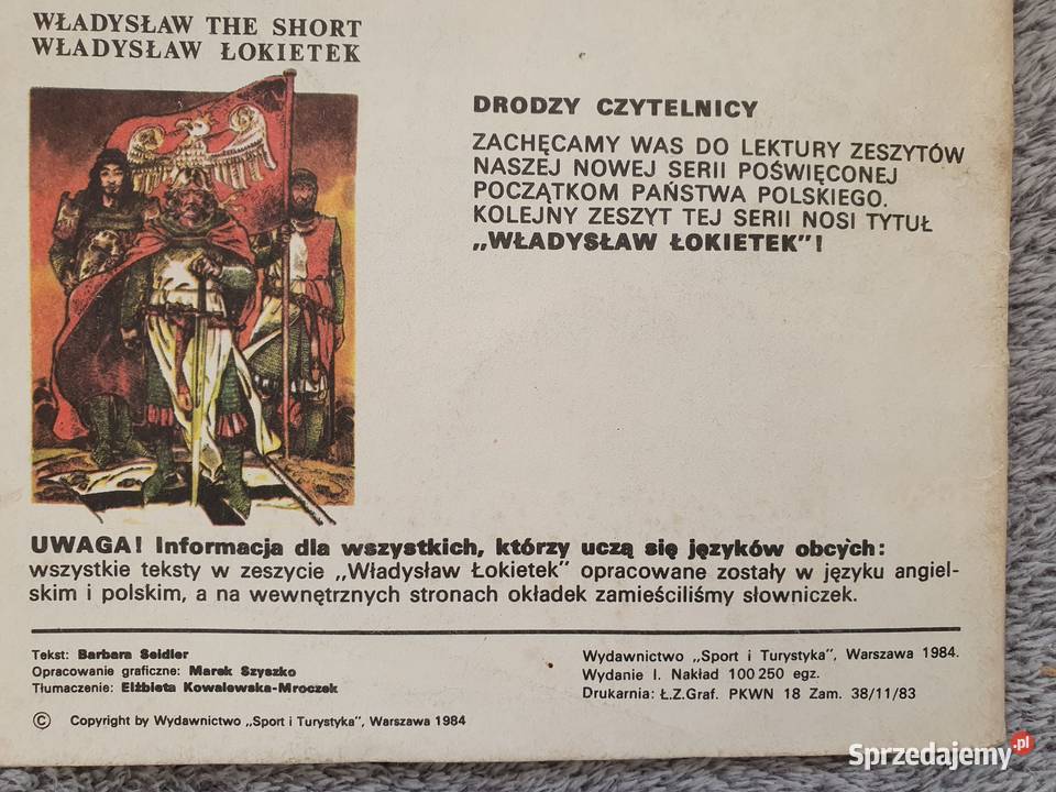 Bolesław Krzywousty zestaw 3 komiksów rózne