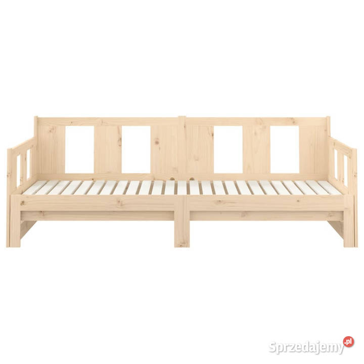 Łóżko rozsuwane lite drewno sosnowe 2x90x200 181cm Warszawa