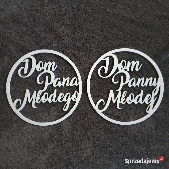 Napisy Dom Panny Młodej i Dom Pana Młodego Zabrze