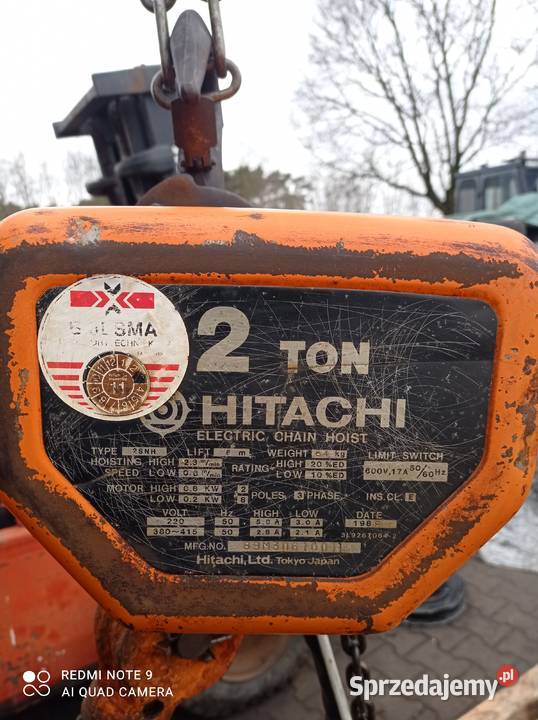 Wciągarka 2 tony Hitachi Jaromierz sprzedam