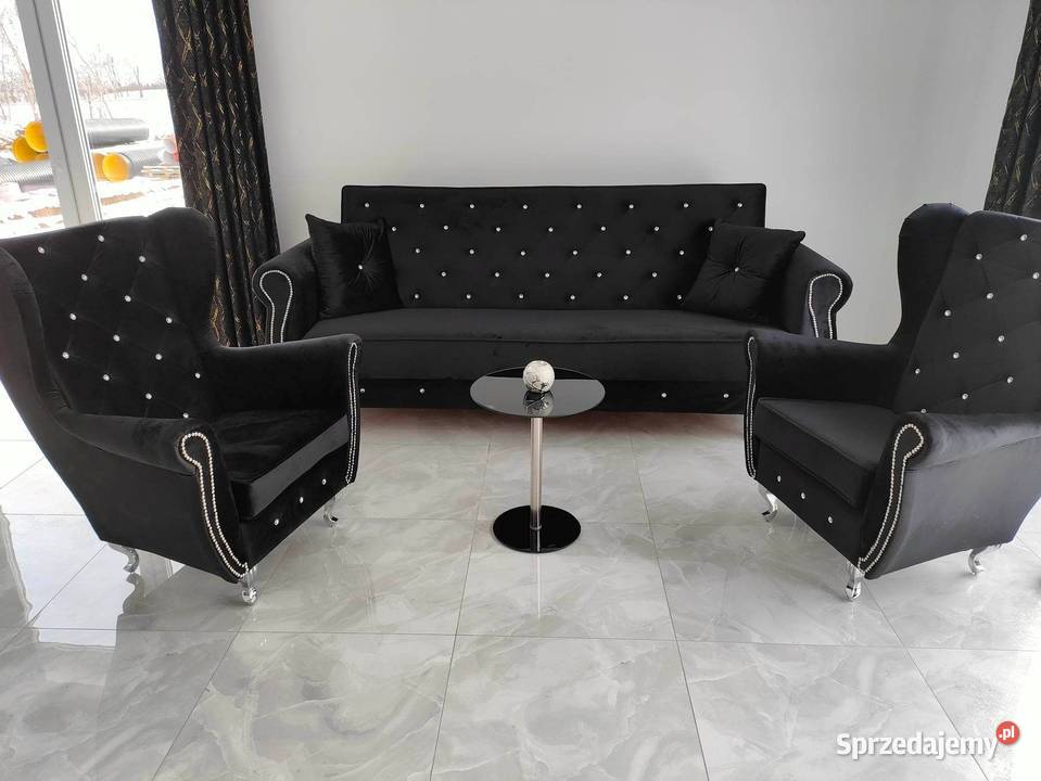 Fotel Uszak Glamour Chesterfield Manchester Łódź