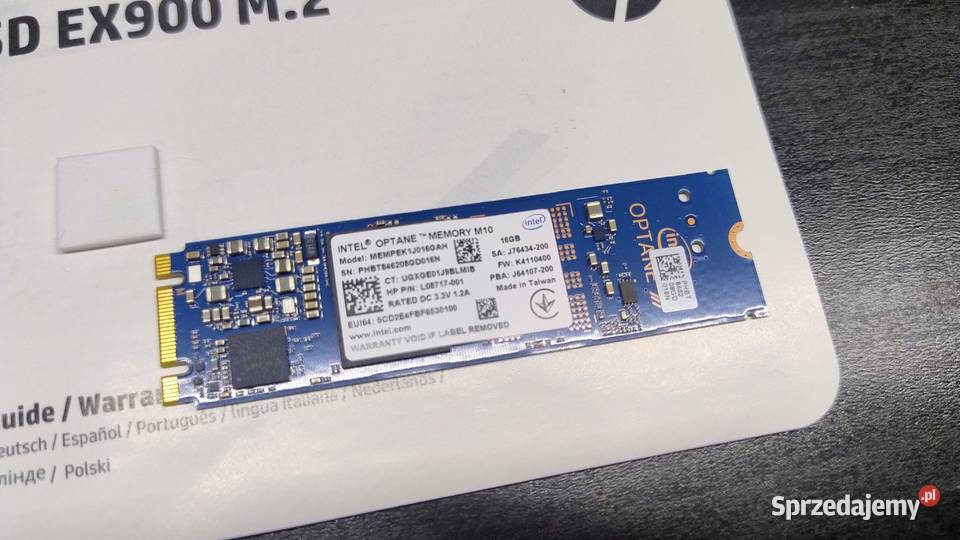 Dysk pamięć HP ssd ex900 m2 16gb Łódź