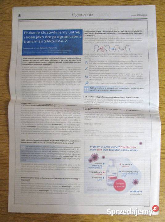 ANTYCOVID COVI19 w domu i w szpitalu Gazeta miękka Pozostałe Parczew sprzedam