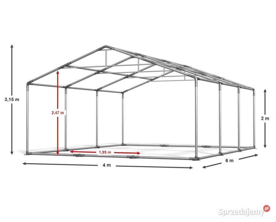 4x6x2m Namiot handlowy ogrodowy wzmocniony sprzedam