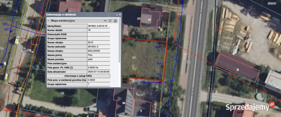Piękna działka na Mazurach z warunkami zabudowy warmińsko-mazurskie Maldanin