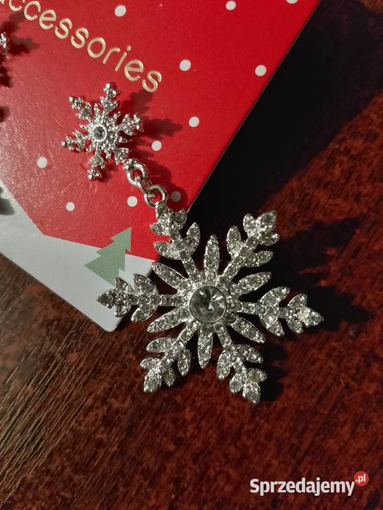 Kolczyki śnieżynki Accessories sprzedam