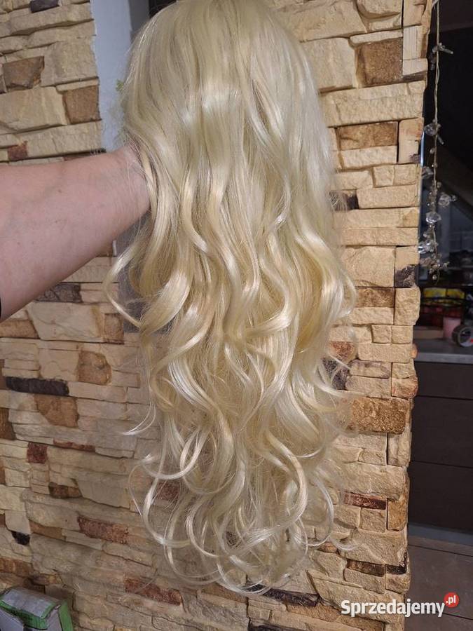 Peruka blond kręcone włosy długie Nowa Akcesoria do włosów Kalisz