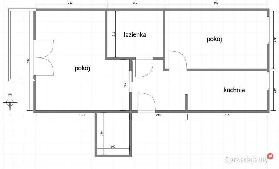Mieszkanie 462m2 2 pokoje Kraków