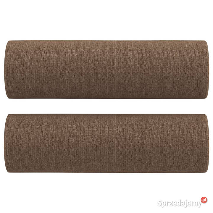 2osobowa sofa z poduszkami brązowa 140 tkanina Warszawa
