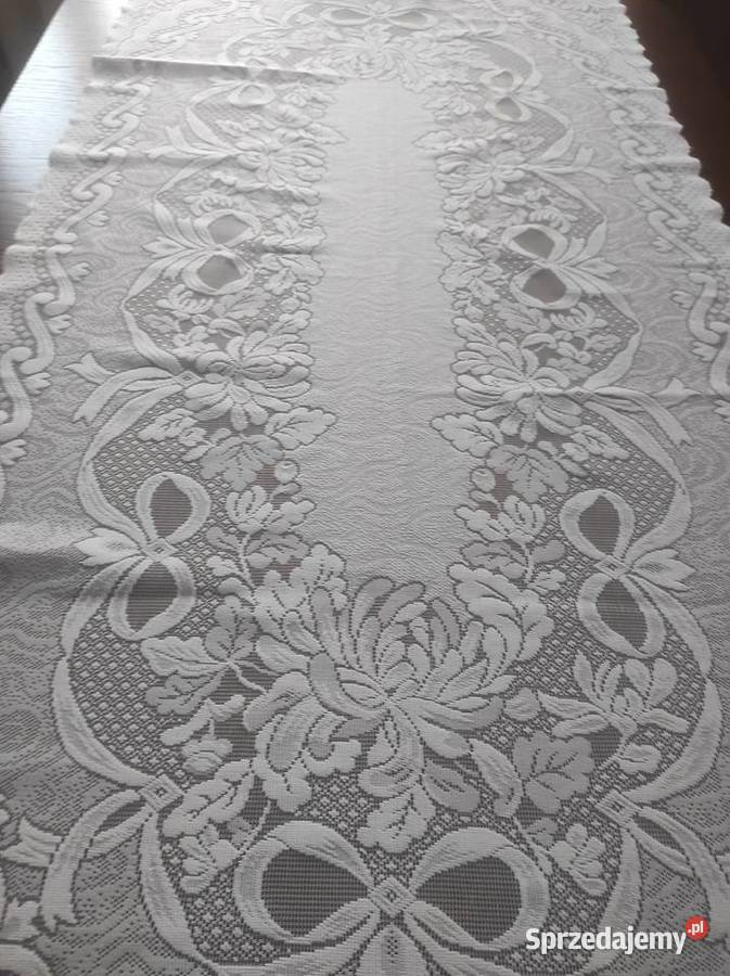 Obrus koronkowy duży 150x72 Nowy Obrusy i serwety Warpechy Stare