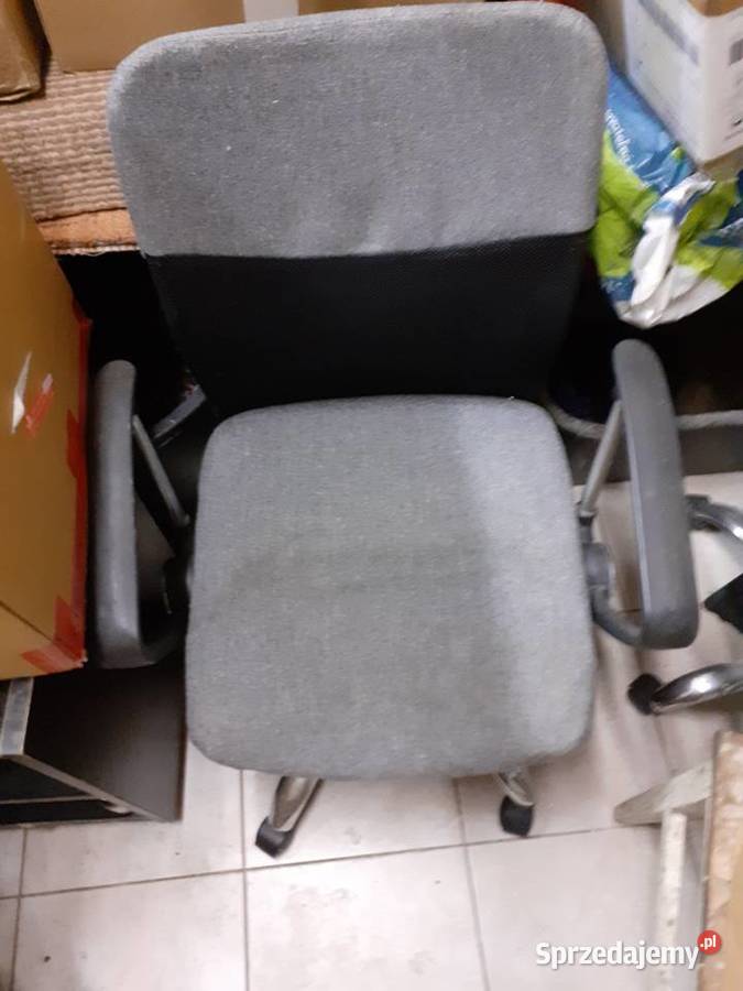 krzesło obrotowe kolor szaro czarny