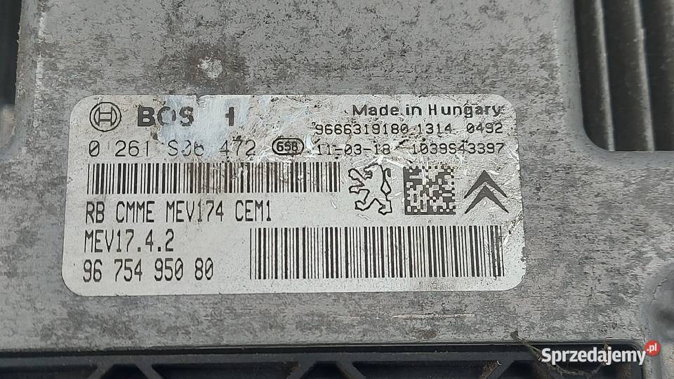 CITROEN DS3 16 VTI 11r komputer sterownik Kielce