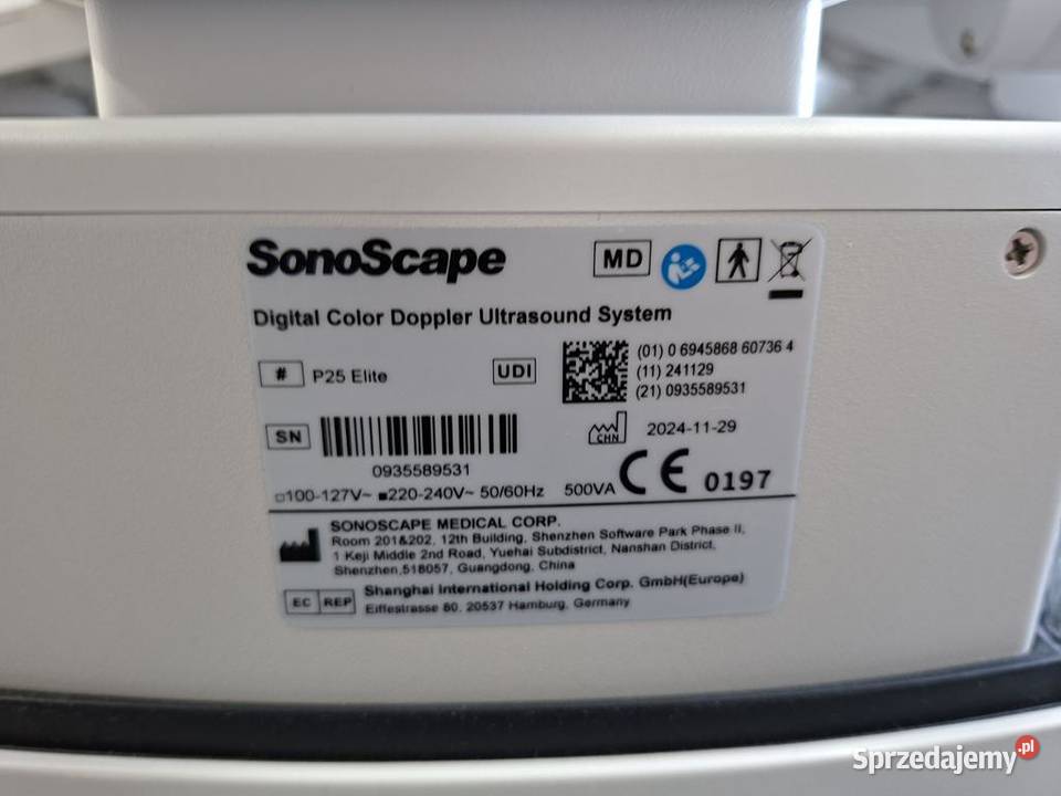 Ultrasonograf SonoScape P25 Elite 8693 Warszawa sprzedam