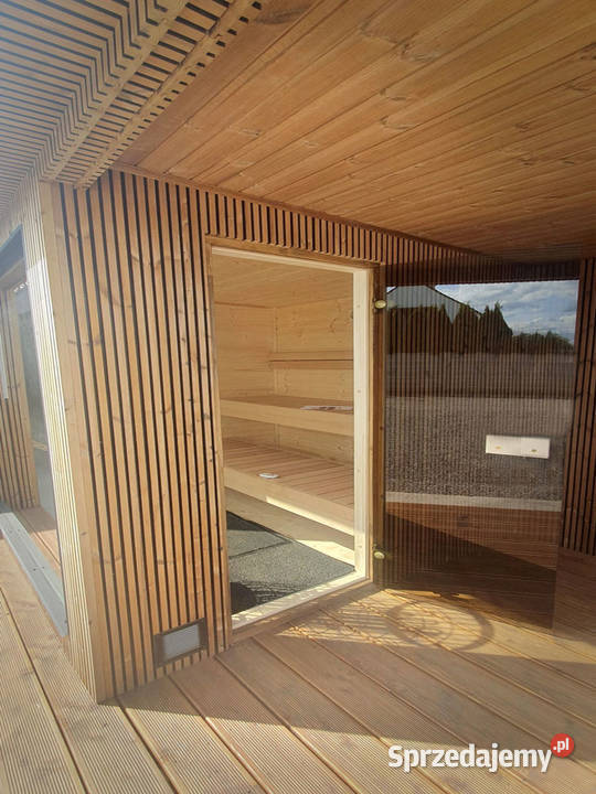 SAUNA OGRODOWA MODERN LUX z przedsionkiem Sauny Kamienna Góra
