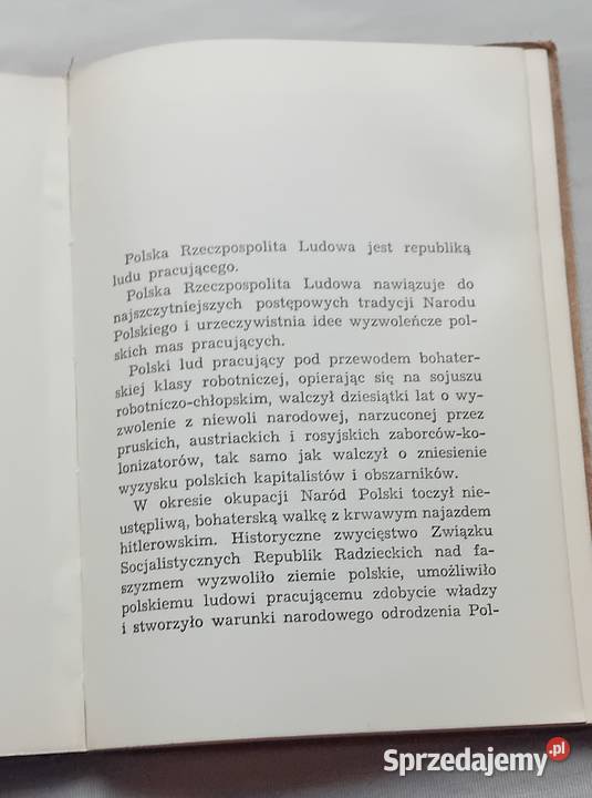 Bierut O Konstytucji Polskiej Rzeczypospolitej